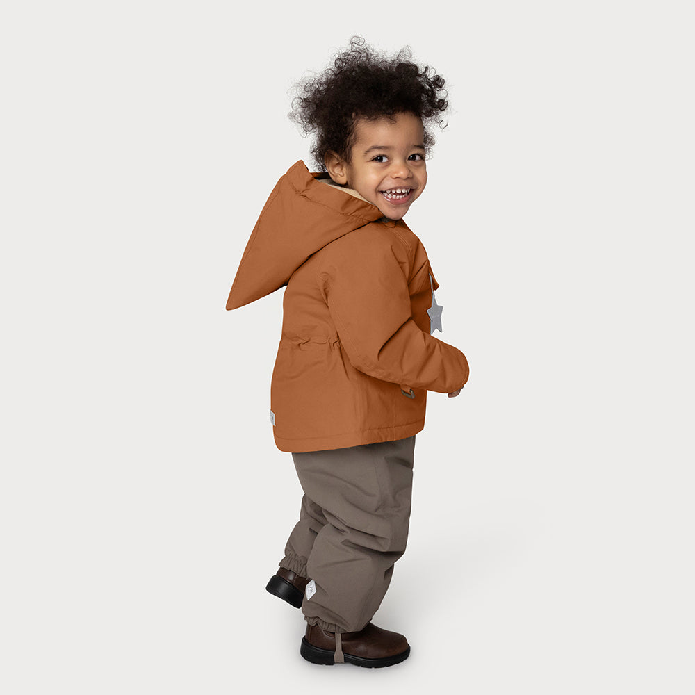 MATWANG Winterjacke mit Fleecefutter. GRS