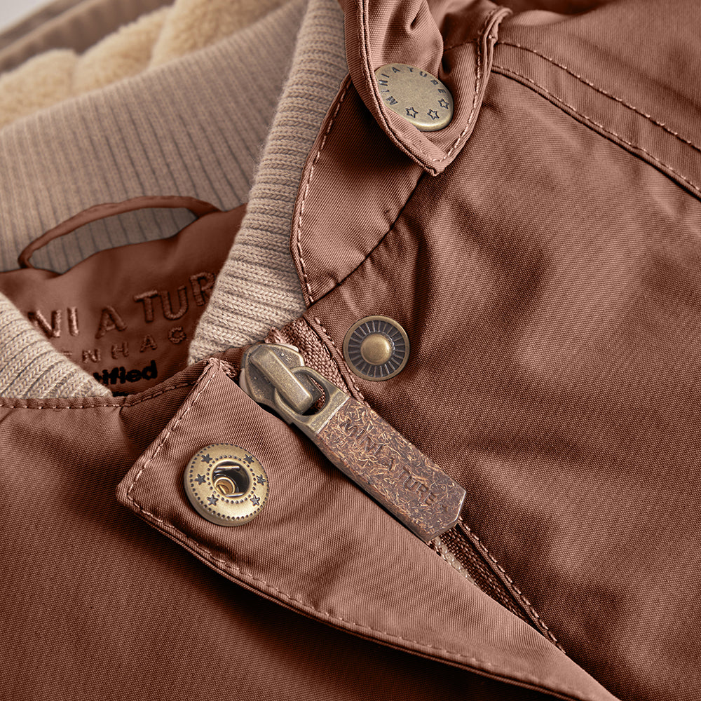 MATWANG Winterjacke mit Fleecefutter. GRS