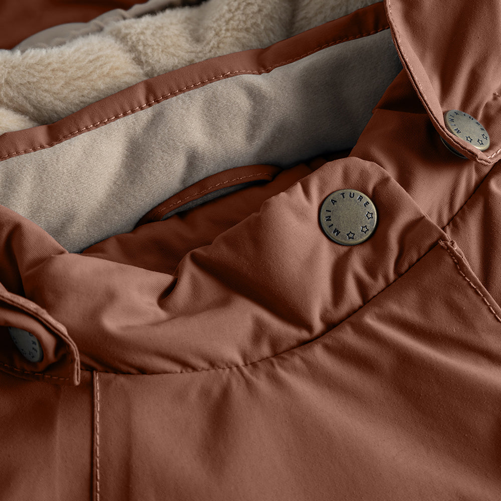 MATWANG Winterjacke mit Fleecefutter. GRS