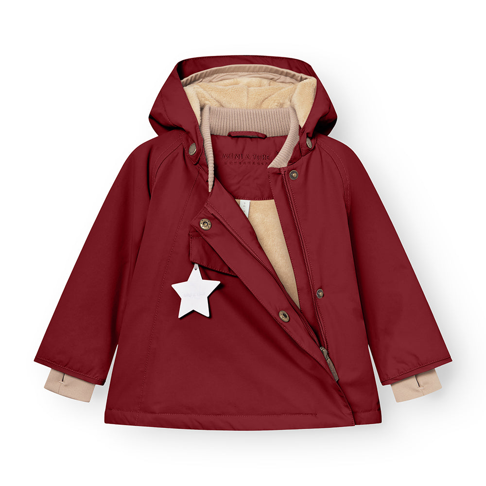 MATWANG Winterjacke mit Fleecefutter. GRS