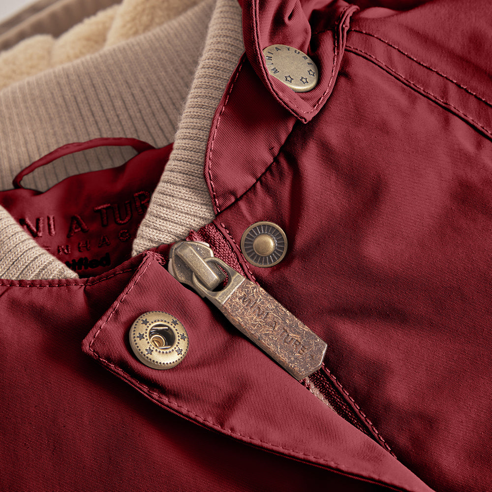 MATWANG Winterjacke mit Fleecefutter. GRS