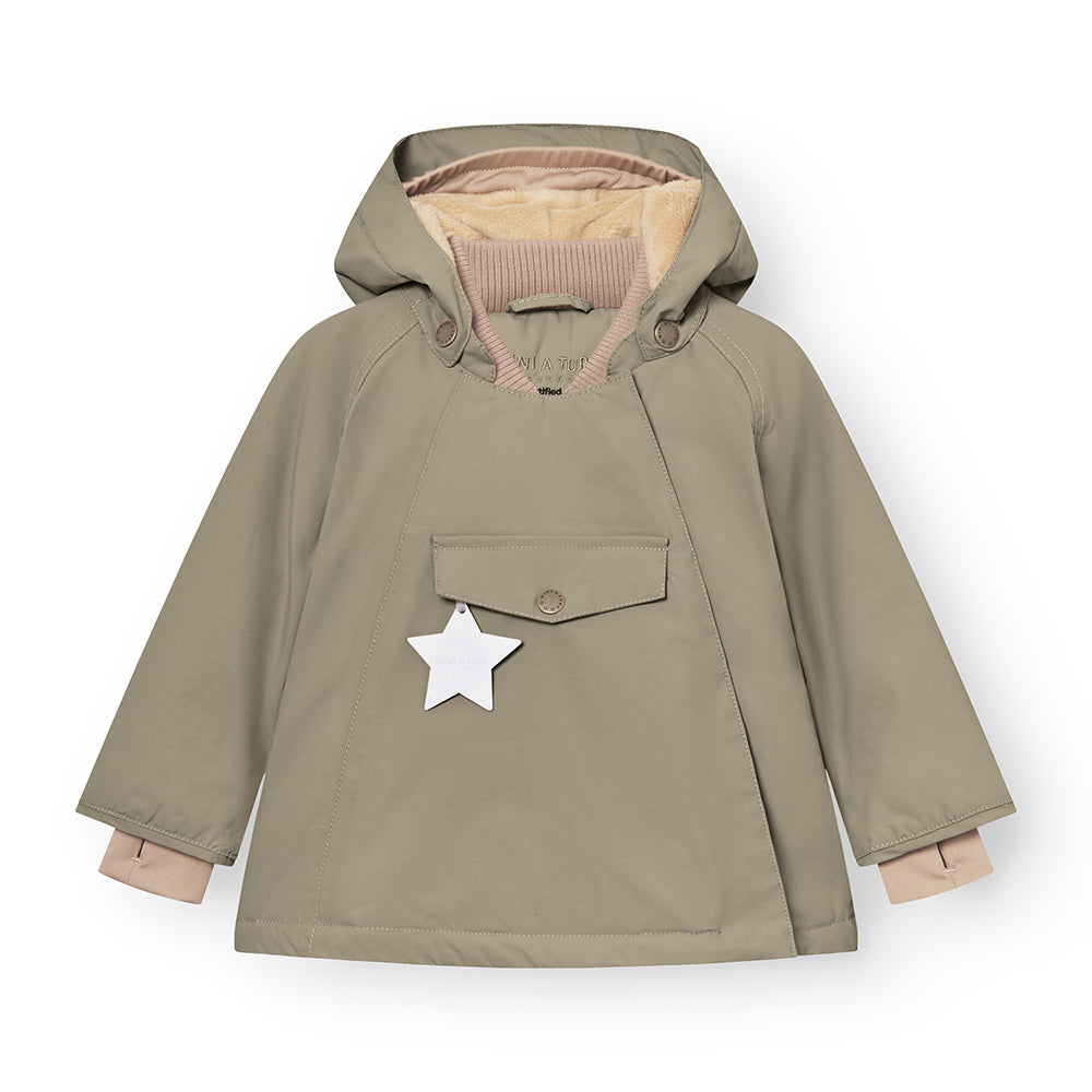 MATWANG Winterjacke mit Fleecefutter. GRS
