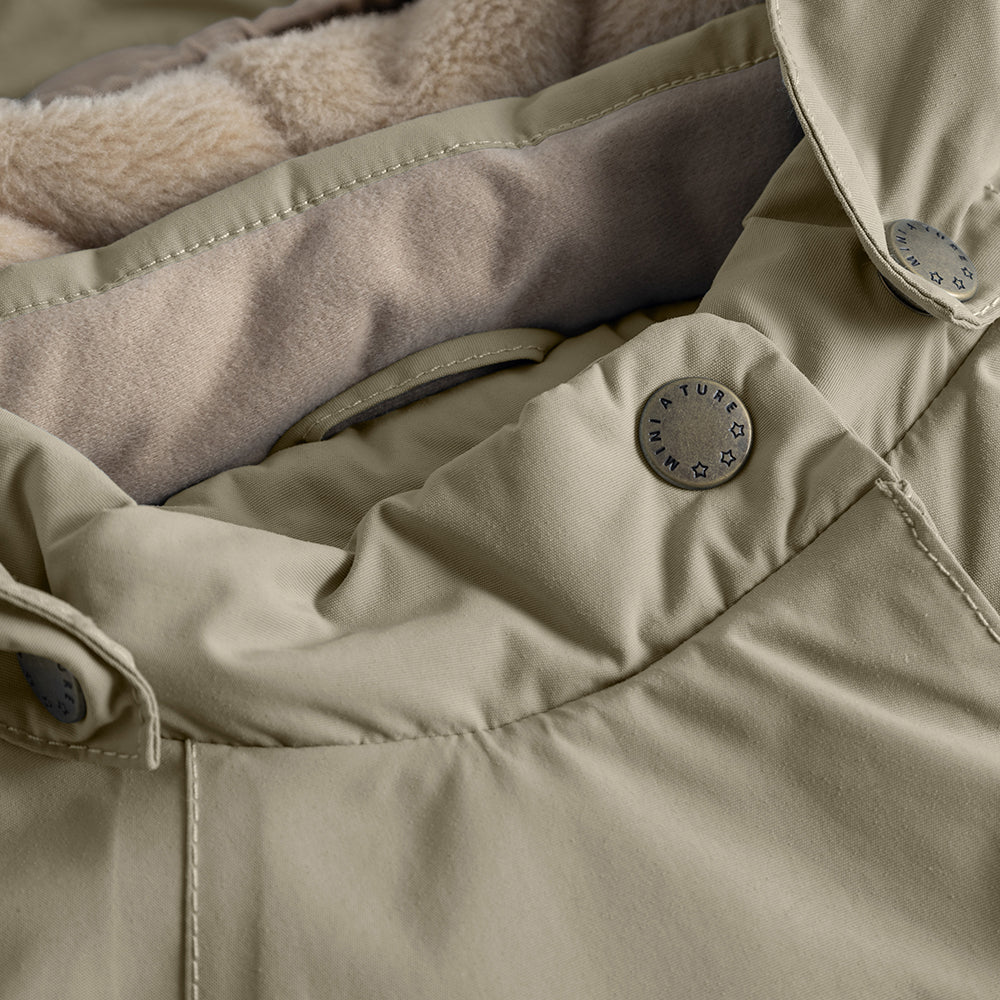 MATWANG Winterjacke mit Fleecefutter. GRS