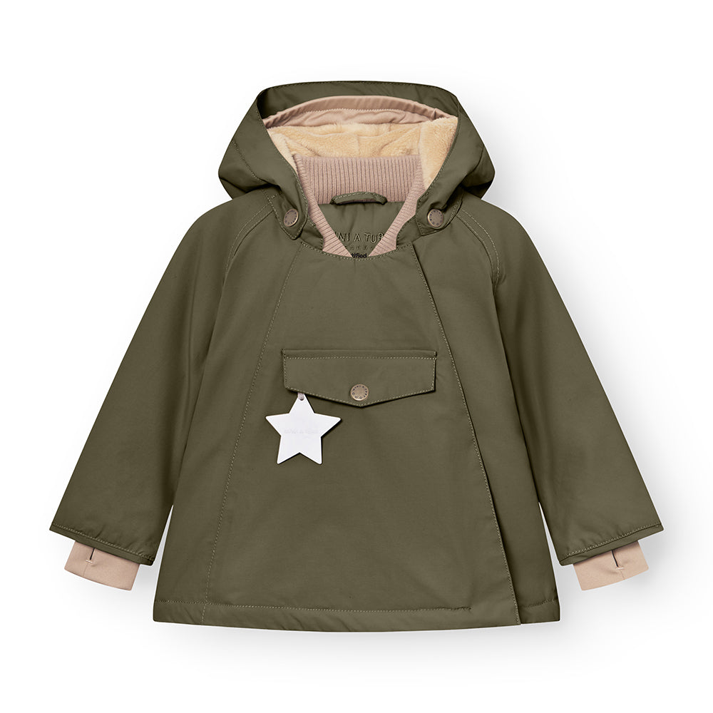 MATWANG Winterjacke mit Fleecefutter. GRS