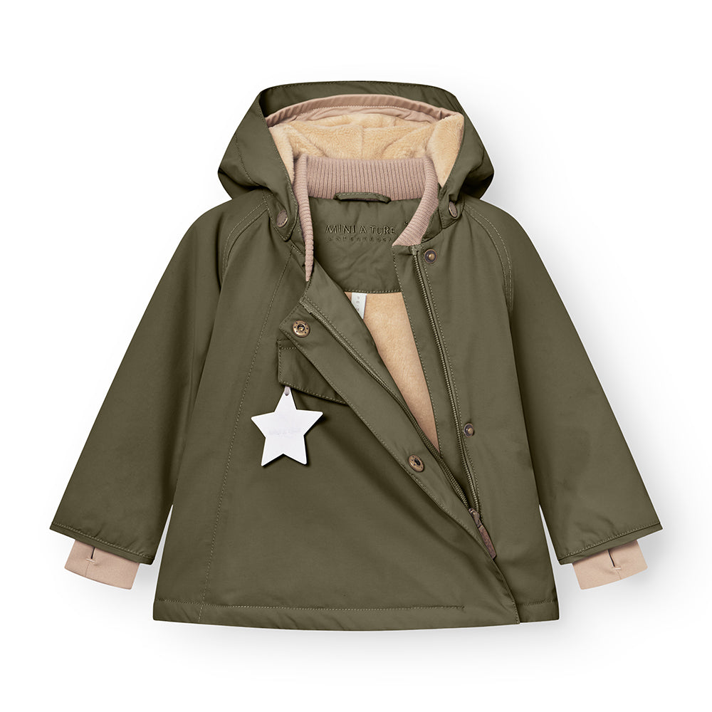 MATWANG Winterjacke mit Fleecefutter. GRS