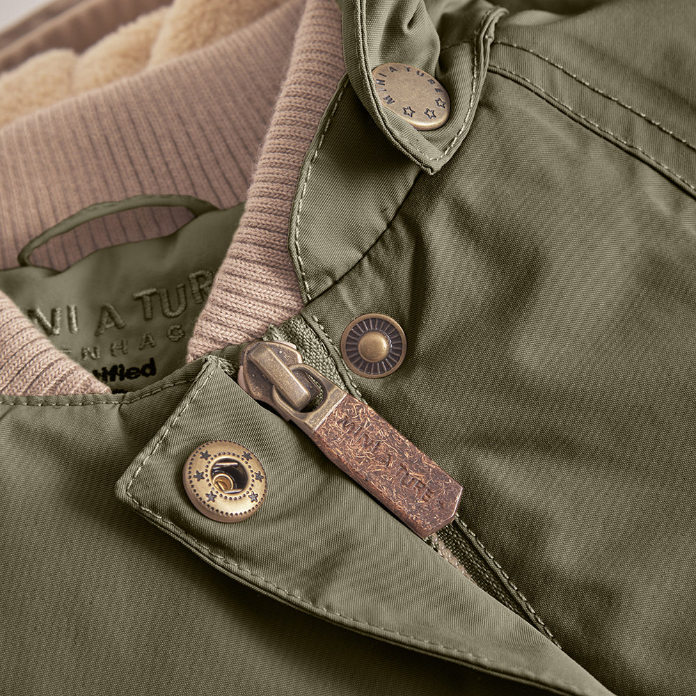 MATWANG Winterjacke mit Fleecefutter. GRS