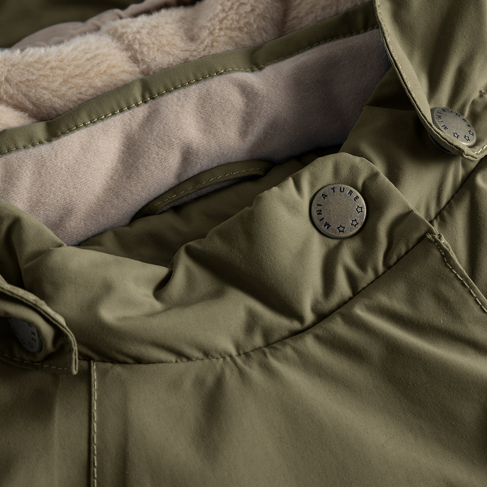 MATWANG Winterjacke mit Fleecefutter. GRS