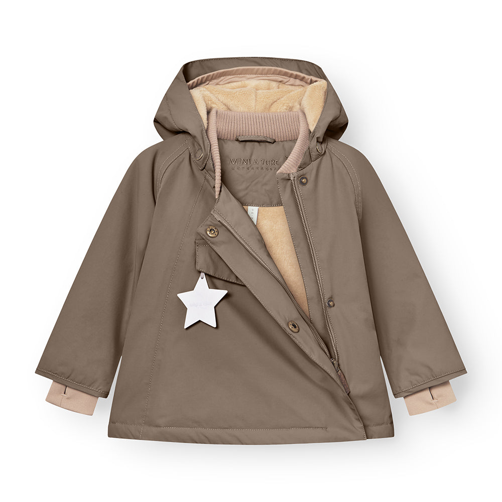 MATWANG Winterjacke mit Fleecefutter. GRS