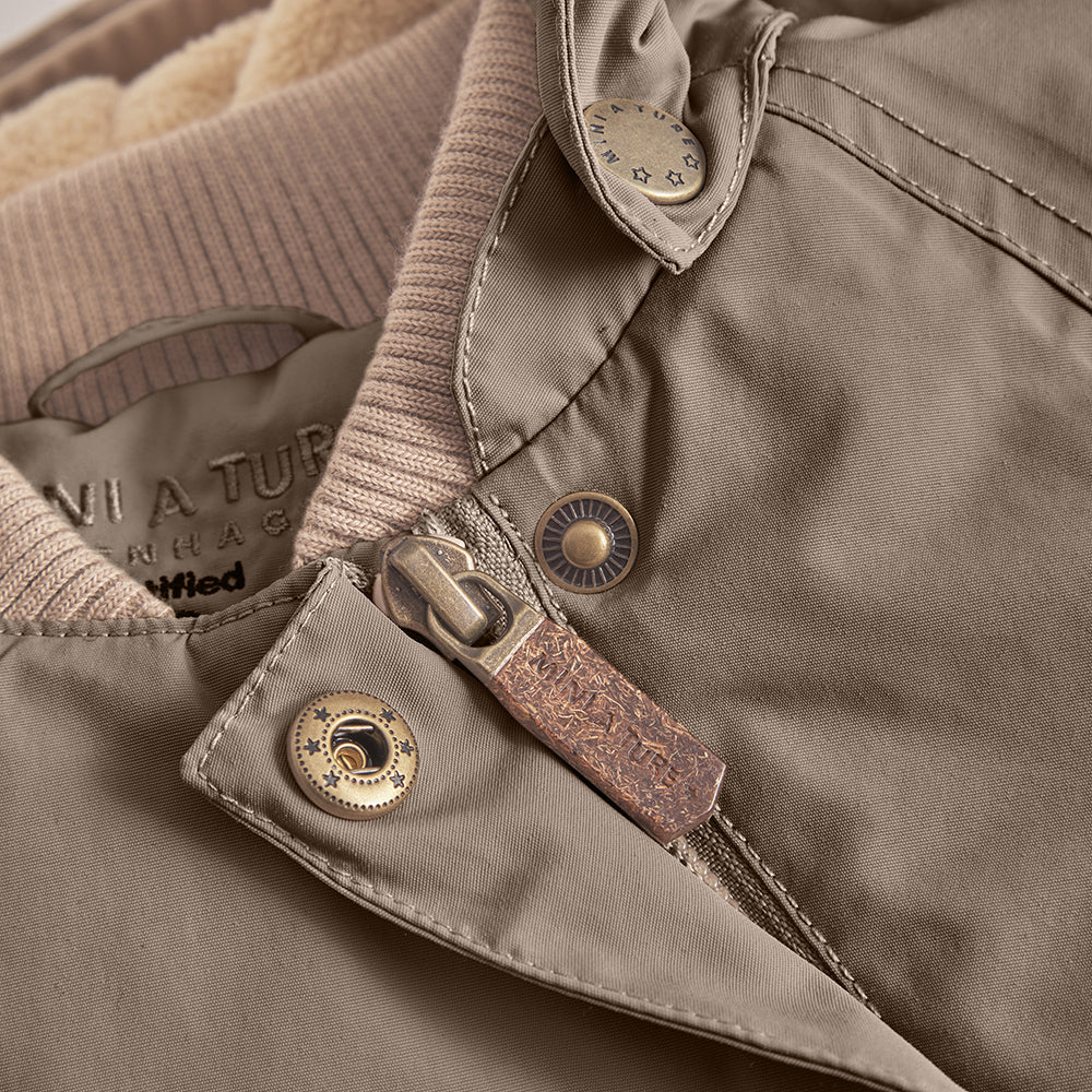 MATWANG Winterjacke mit Fleecefutter. GRS