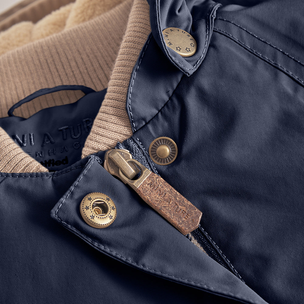 MATWANG Winterjacke mit Fleecefutter. GRS