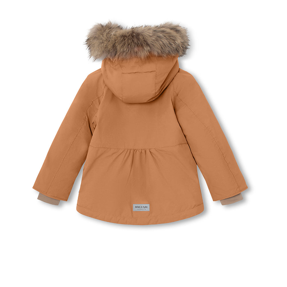 MATBRIDDINE Winterjacke mit Fleecefutter und Fellbesatz. GRS