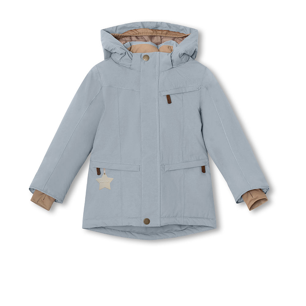 MATVESTYN Winterjacke mit Fleecefutter und Fellbesatz. GRS