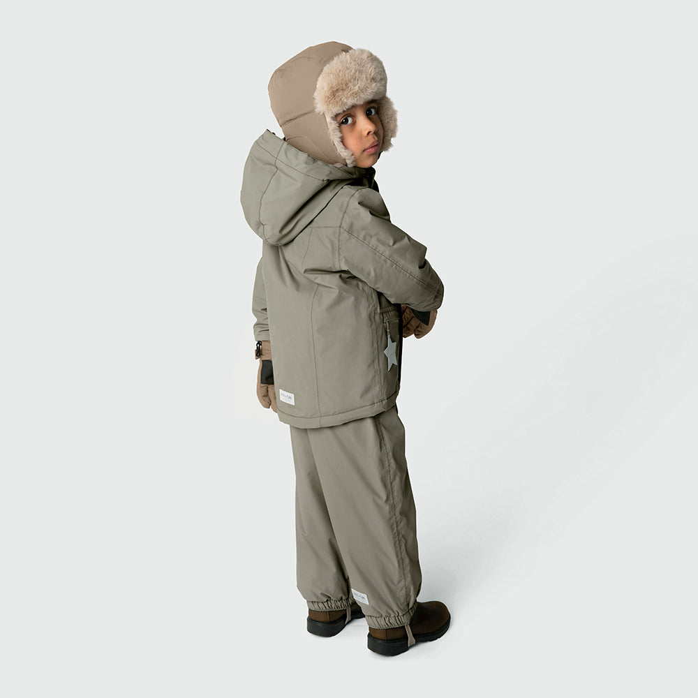 MATVESTYN Winterjacke mit Fleecefutter und Fellbesatz. GRS
