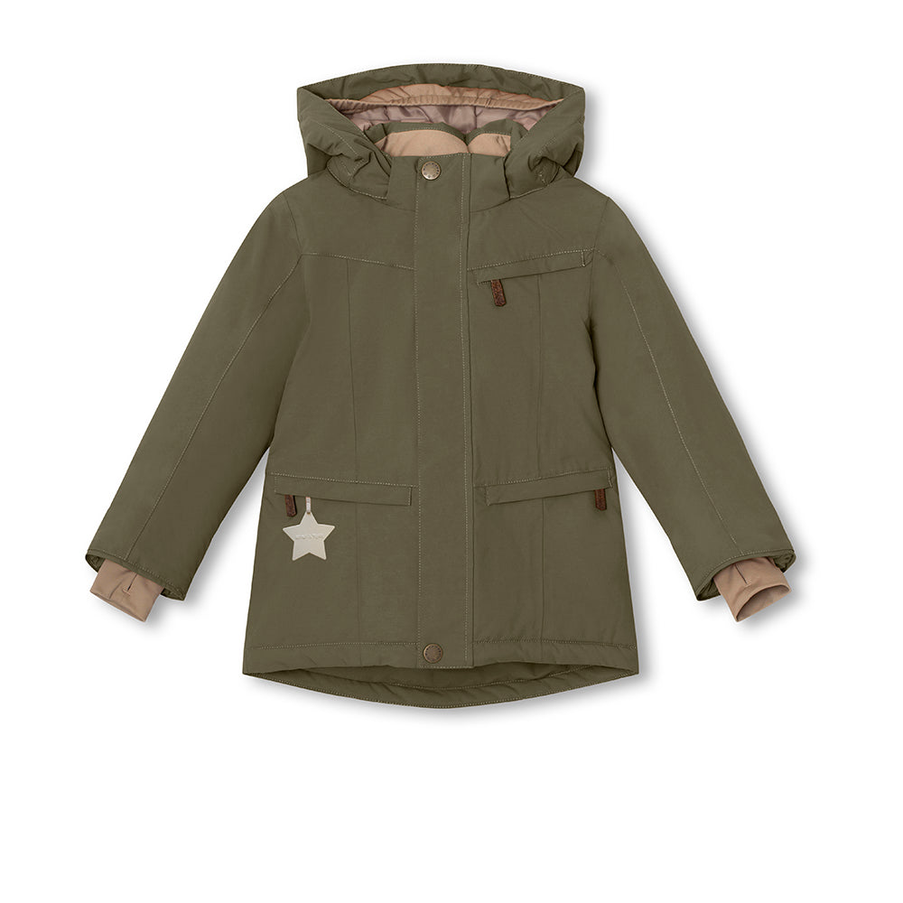 MATVESTYN Winterjacke mit Fleecefutter und Fellbesatz. GRS