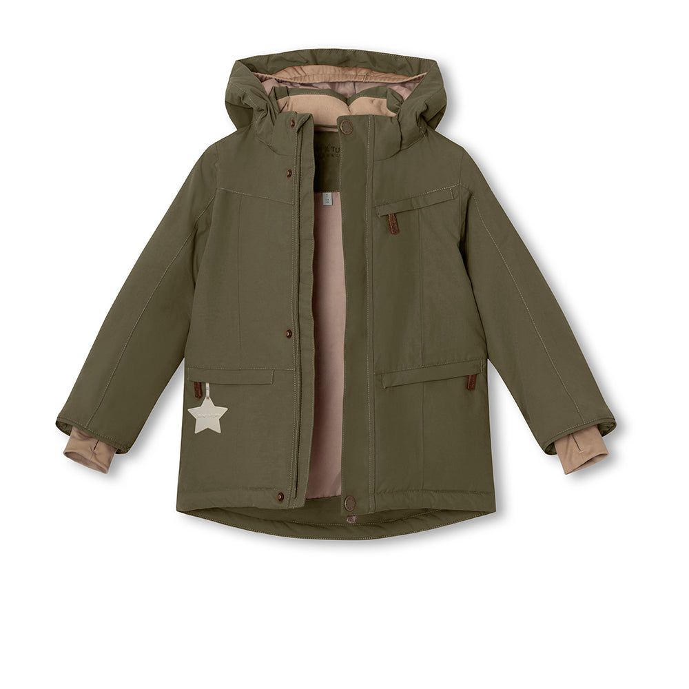 MATVESTYN Winterjacke mit Fleecefutter und Fellbesatz. GRS