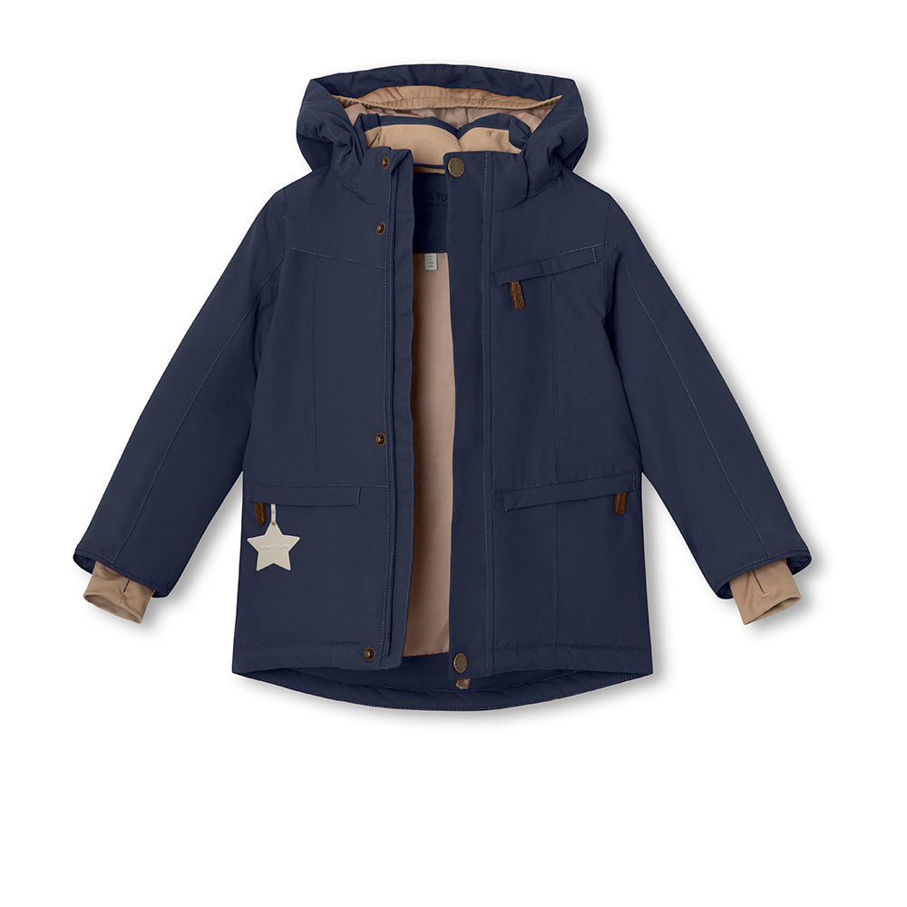 MATVESTYN Winterjacke mit Fleecefutter und Fellbesatz. GRS
