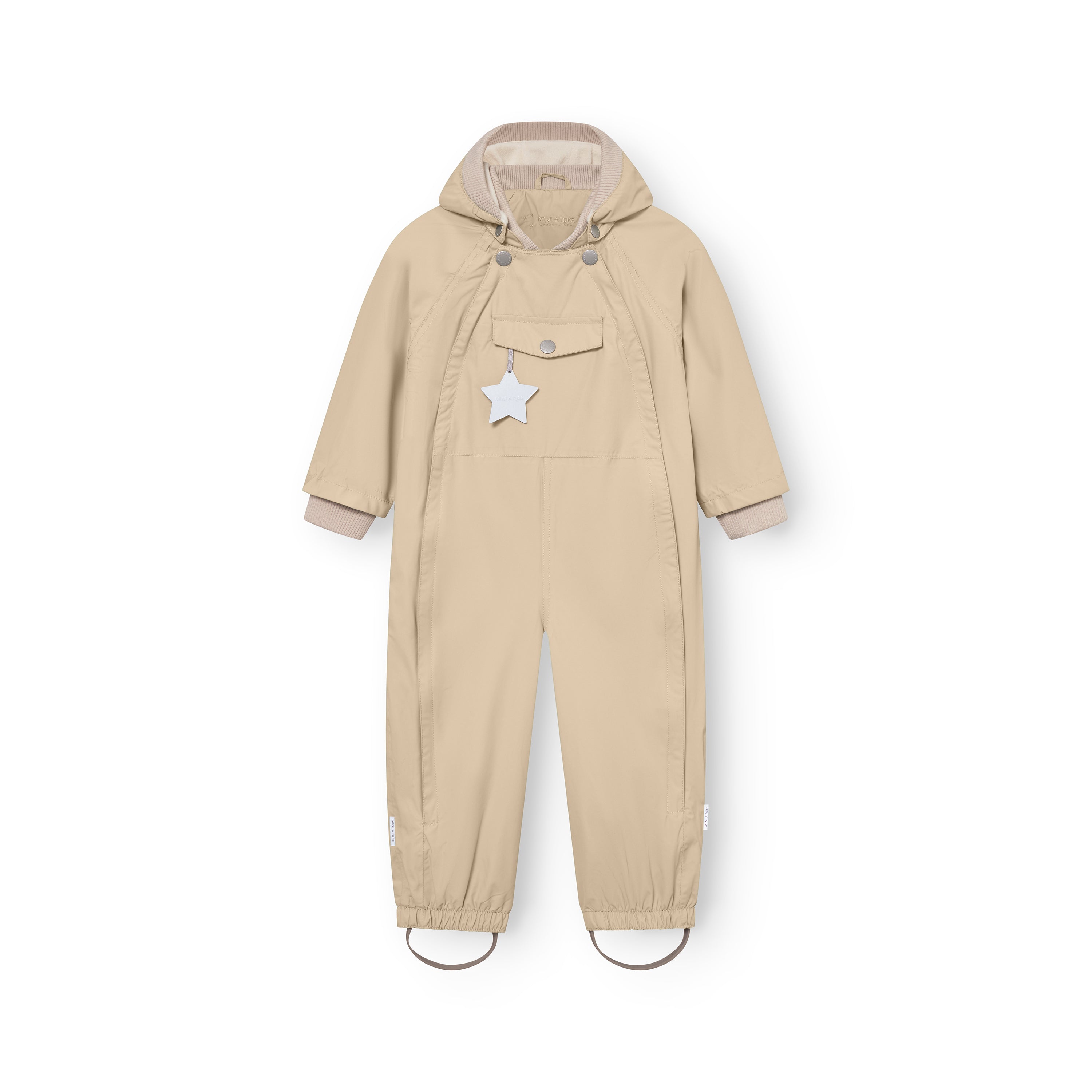 MINI A TURE WISTI SNOWSUIT スチールグレー MINI A TURE: Wisti fleece lined snowsuit, GRS - Scandinavian
