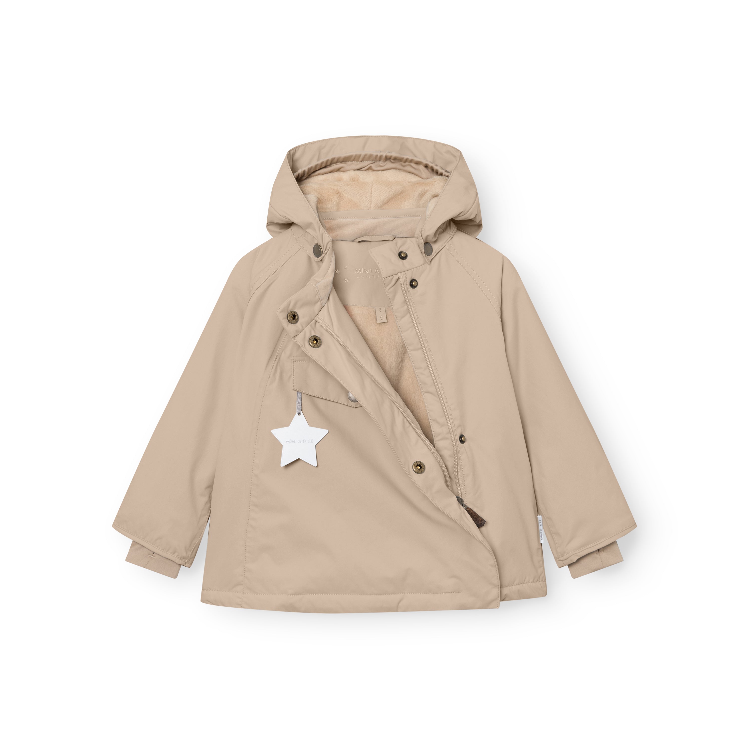 MATWANG Winterjacke mit Fleecefutter. GRS