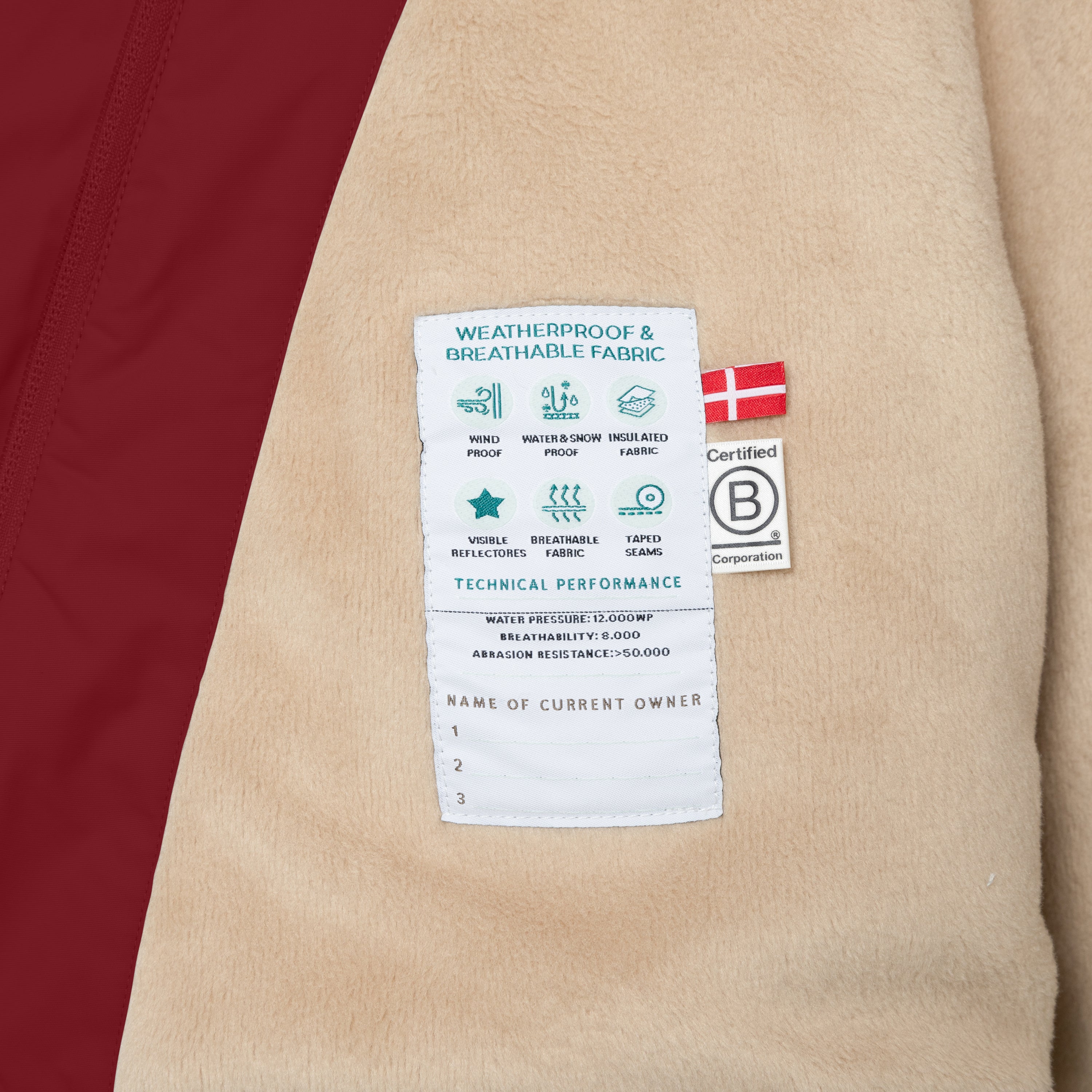 MATWANG Winterjacke mit Fleecefutter. GRS