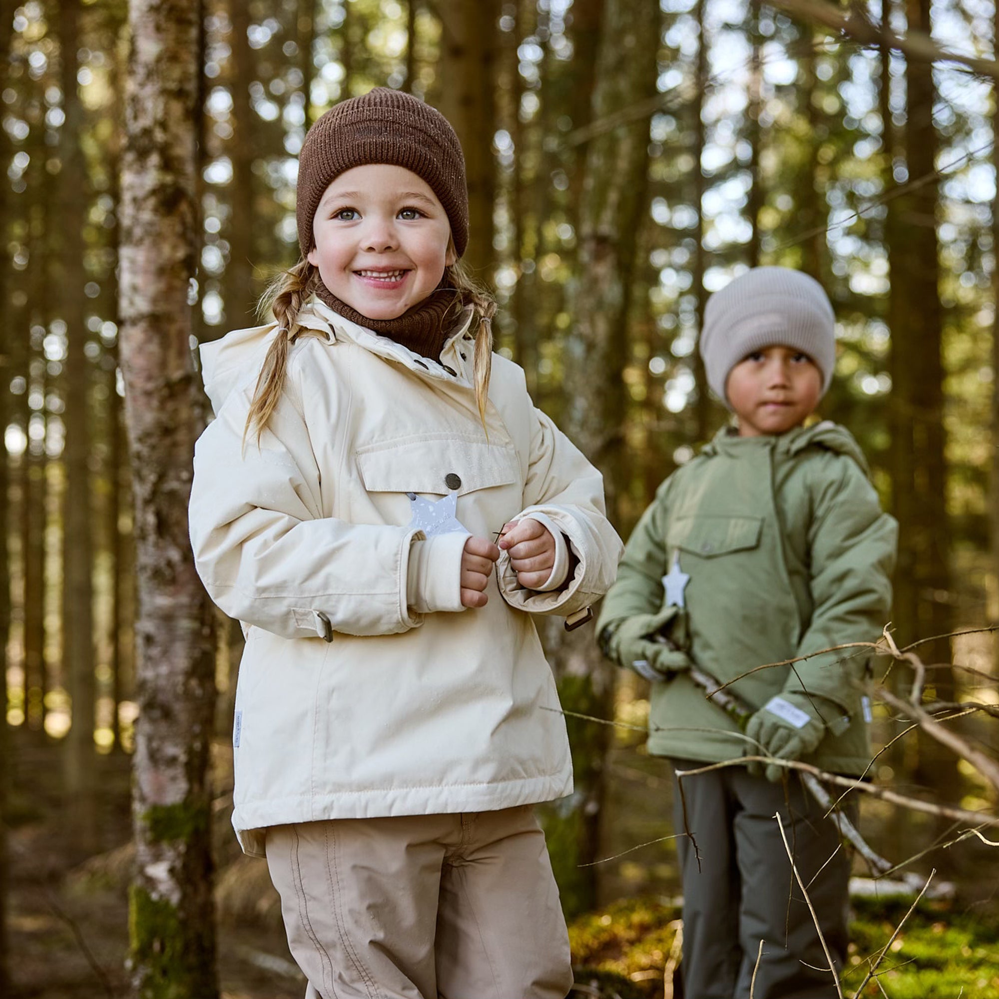 MATWANG Winterjacke mit Fleecefutter. GRS