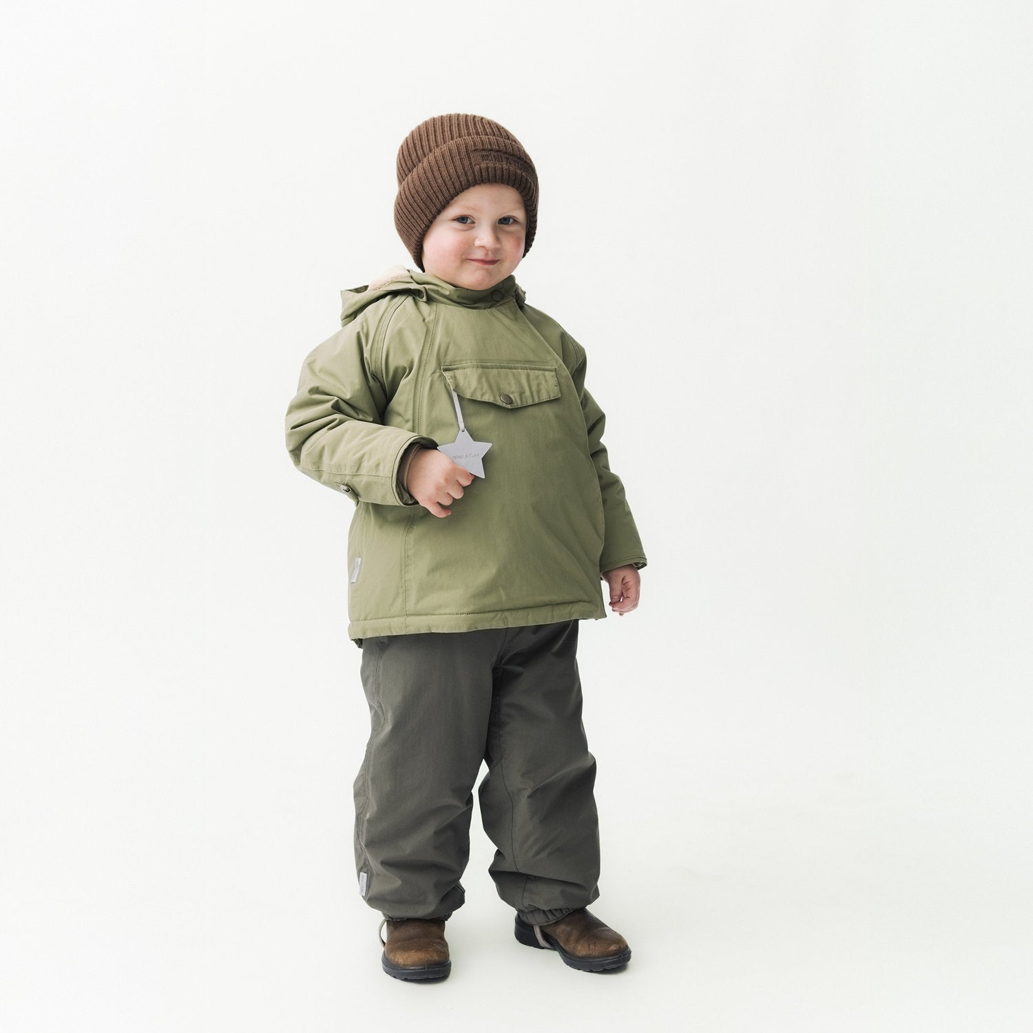 MATWANG Winterjacke mit Fleecefutter. GRS