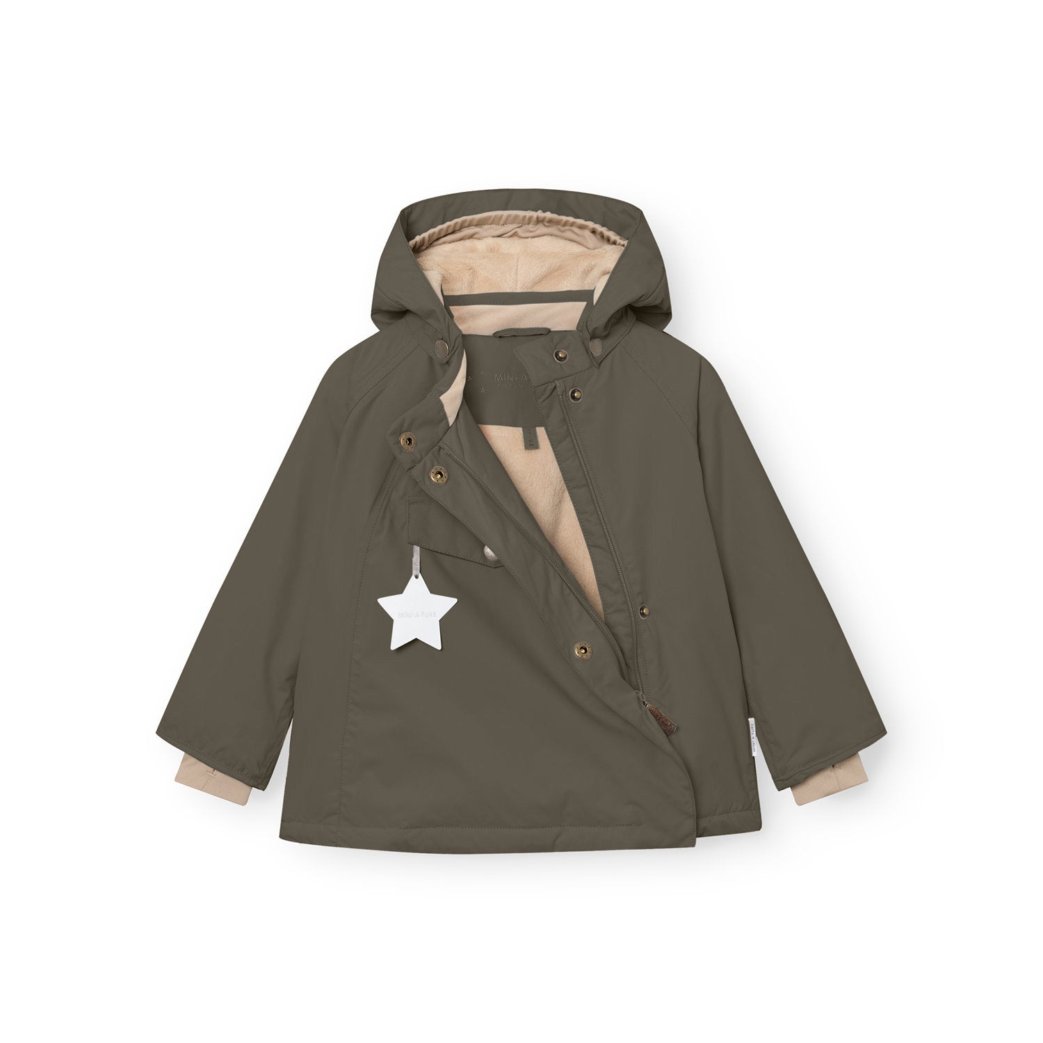 MATWANG Winterjacke mit Fleecefutter. GRS