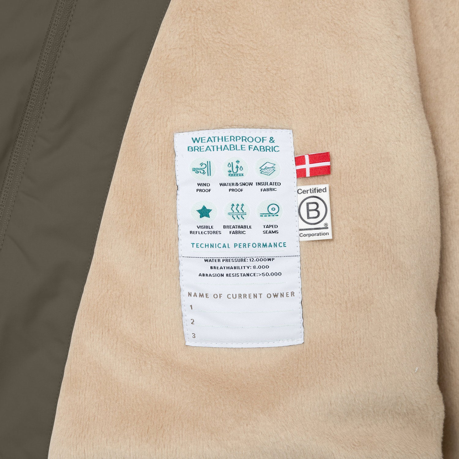 MATWANG Winterjacke mit Fleecefutter. GRS