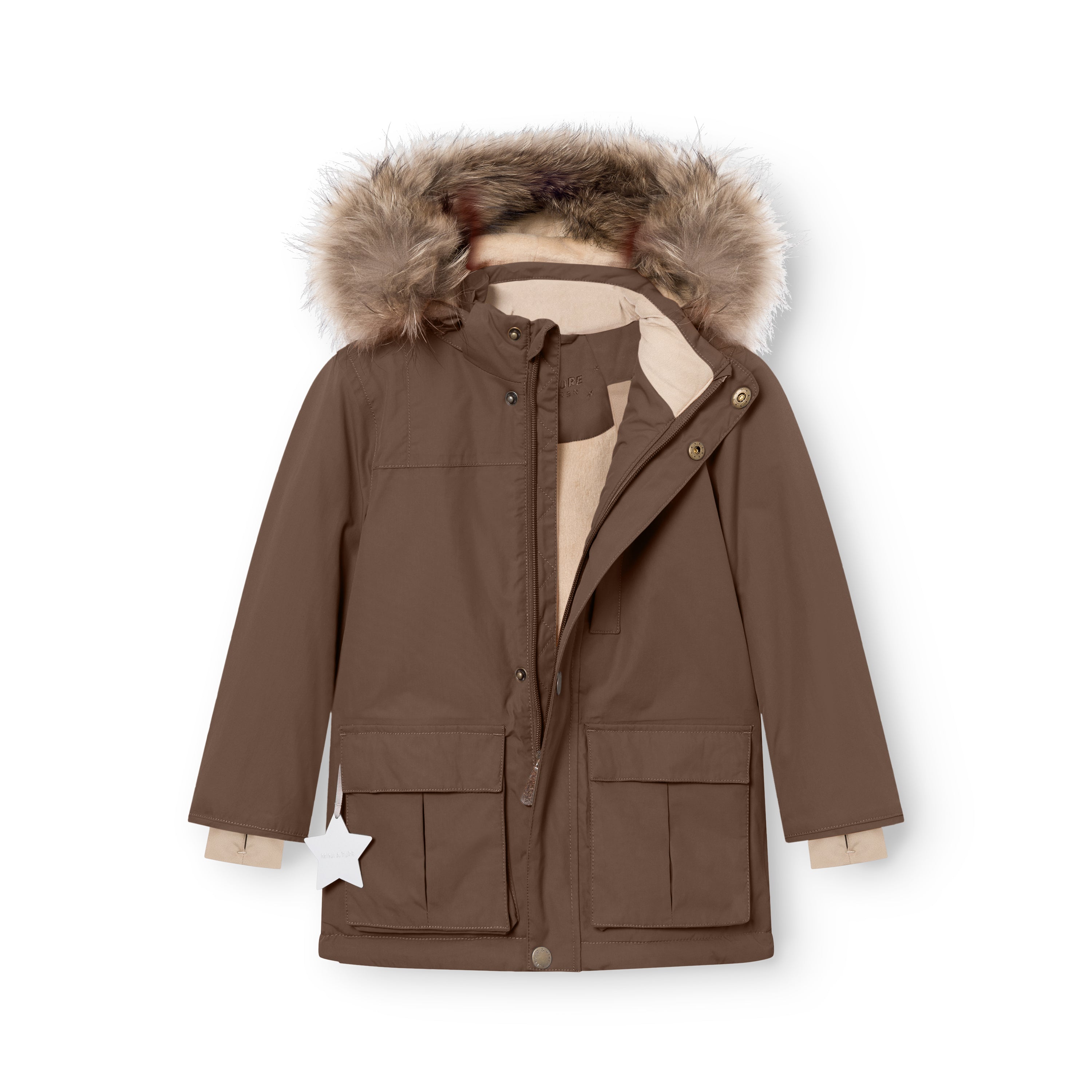 MATKASTORIO fleece lined winter jacket fur. GRS
