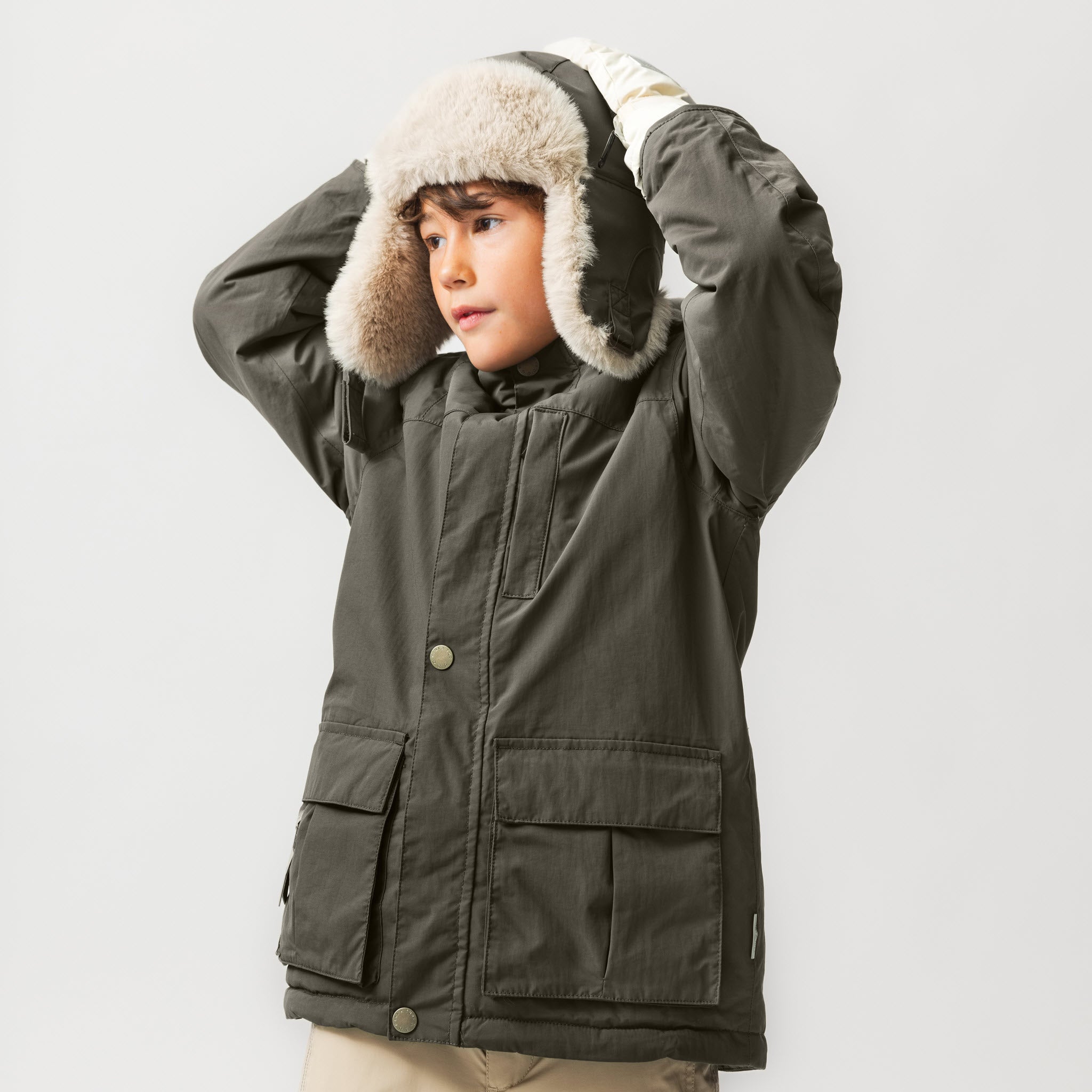 MATKASTORIO Winterjacke mit Fleecefutter. GRS