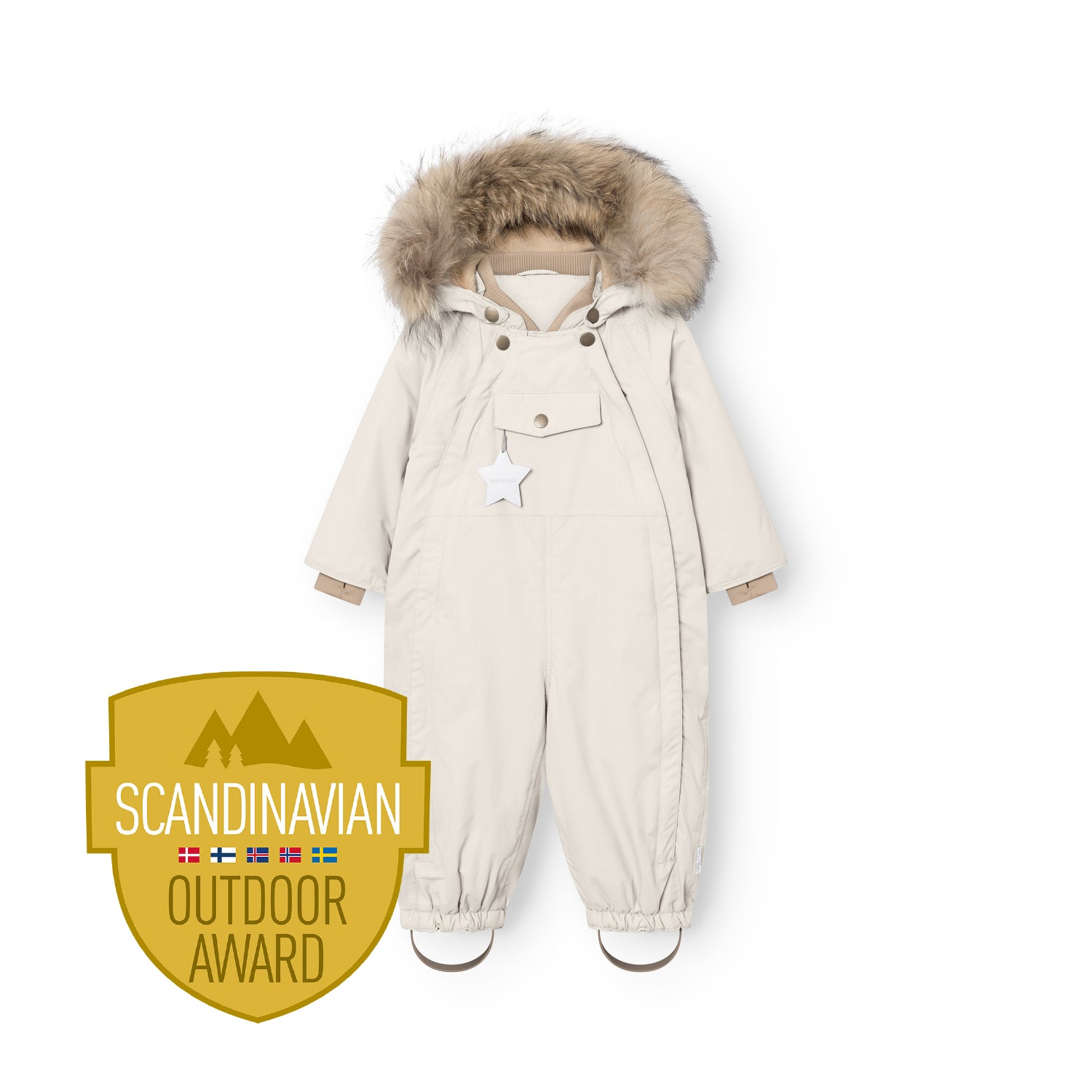 MATWISTI Schneeanzug mit Fleecefutter und Fell. GRS