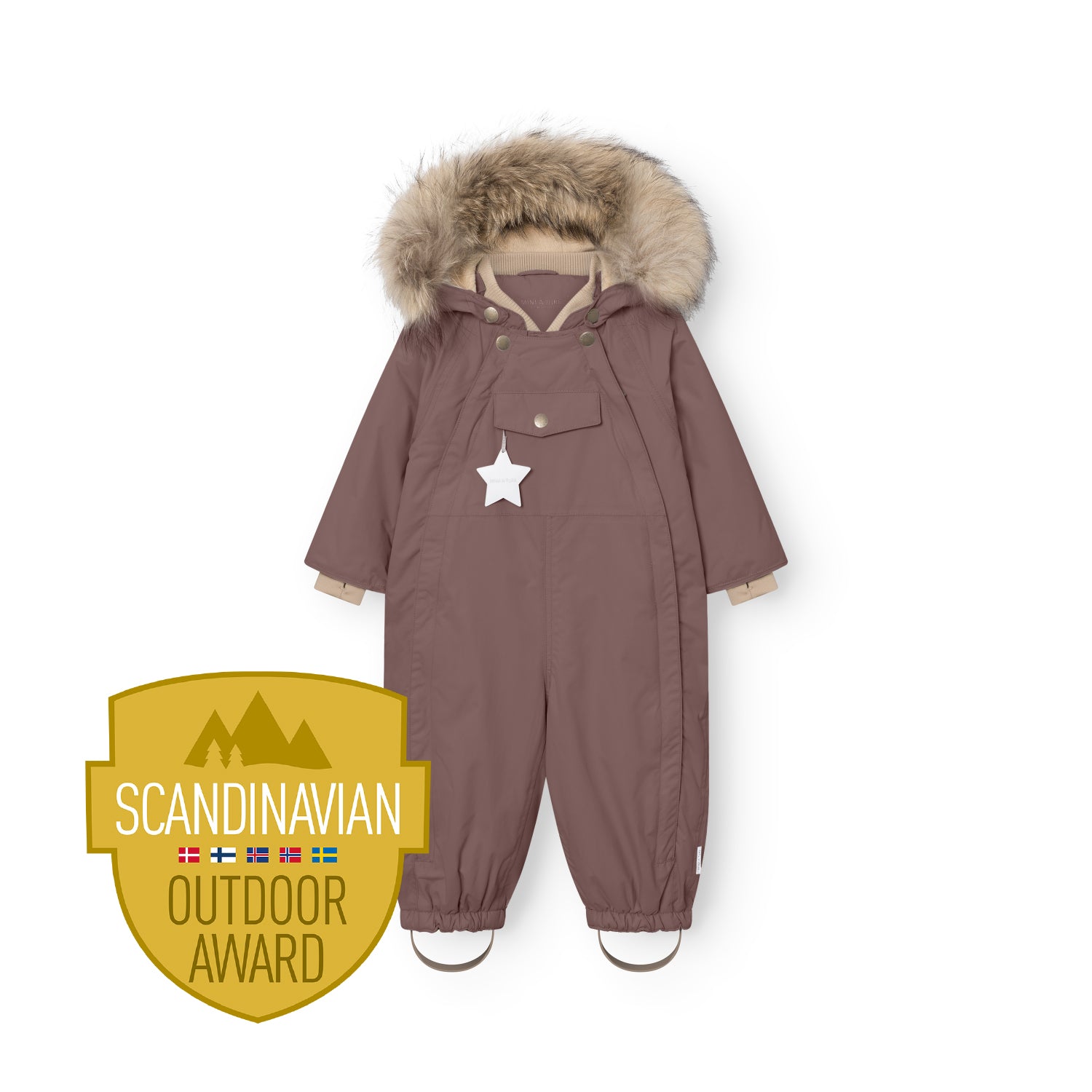 MATWISTI Schneeanzug mit Fleecefutter und Fell. GRS