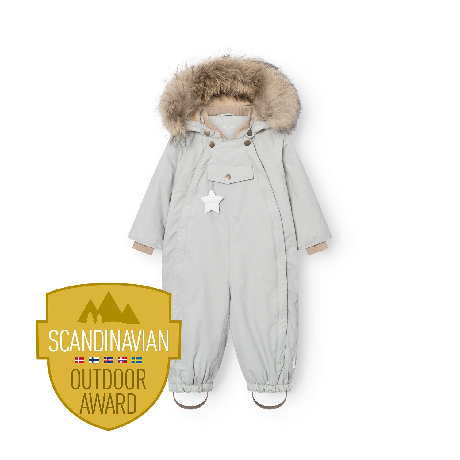 MATWISTI Schneeanzug mit Fleecefutter und Fell. GRS