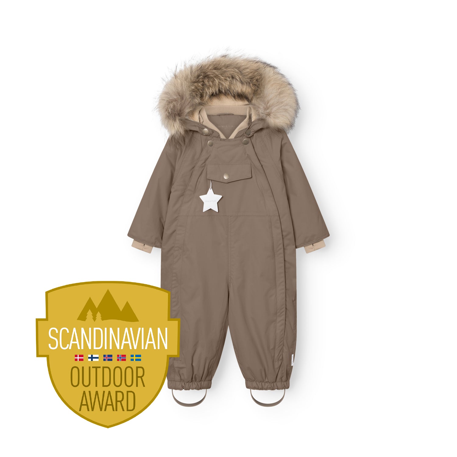 MATWISTI Schneeanzug mit Fleecefutter und Fell. GRS