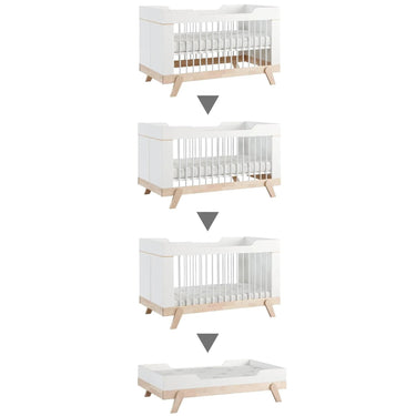 Baby Cot (2 - in - 1) 70x140 cm Baby cot LIFETIME Kidsrooms