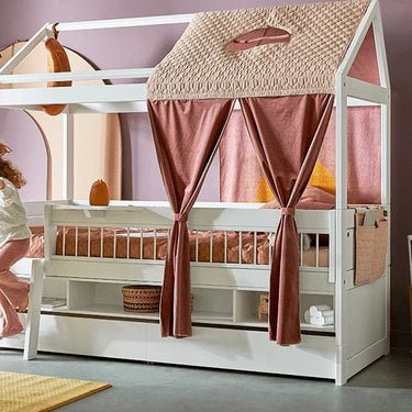 Bed Rail with white Metal Bars 154 cm Bed Front LIFETIME Kidsrooms