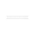 Bed Rail with white Metal Bars 154 cm Bed Front LIFETIME Kidsrooms