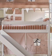 Bed Rail with white Metal Bars 154 cm Bed Front LIFETIME Kidsrooms
