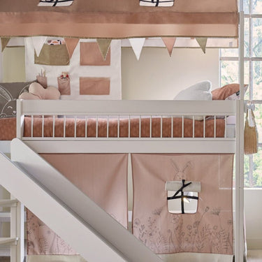 Bed Rail with white Metal Bars 154 cm Bed Front LIFETIME Kidsrooms