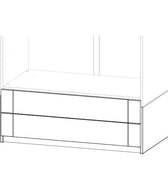 Build Up Wardrobe Unit with 2 Drawers - 100 cm Wardrobe LIFETIME Kidsrooms