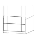 Build Up Wardrobe Unit with 2 Drawers - 50 cm Wardrobe LIFETIME Kidsrooms