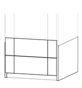 Build Up Wardrobe Unit with 2 Drawers - 50 cm Wardrobe LIFETIME Kidsrooms