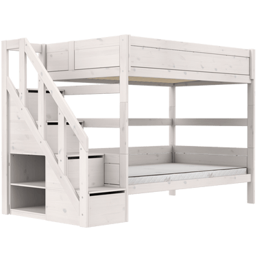 Bunk Bed with Staircase 120x200 cm LIFETIME Kidsrooms