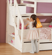 Bunk Bed with Staircase 90x200 cm Bed LIFETIME Kidsrooms
