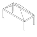 Canopy Frame for Bed - 97 cm Rebuild Part LIFETIME Kidsrooms