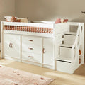 Closed Bed Rail with White Metal Bars 194 cm Bed Front LIFETIME Kidsrooms