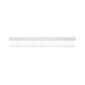 Closed Bed Rail with White Metal Bars 194 cm Bed Front LIFETIME Kidsrooms