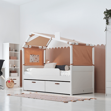Cool Kids Furniture Cool Kids bed Cool Kids Bed with Hut 66 cm - Rainbow