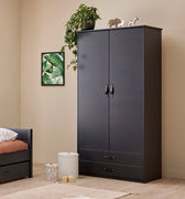 Cool kids Wardrobe with 2 Doors - Black Edition Cool Kids Furniture LIFETIME Kidsrooms