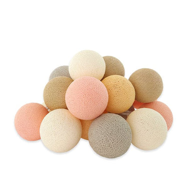 Cotton Light Chain - Crisp Peach Lamp LIFETIME Kidsrooms