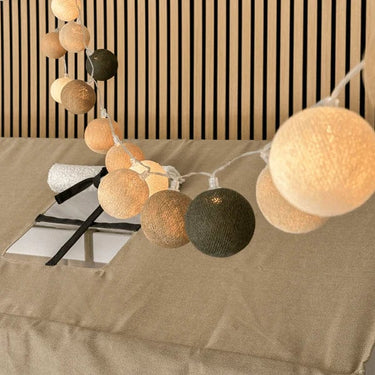 Cotton Light Chain - Earthy Green Lamp LIFETIME Kidsrooms
